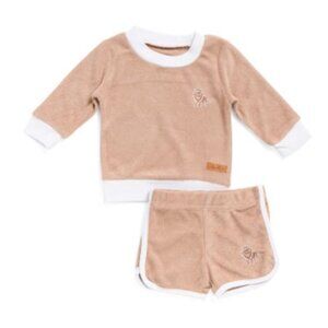 NWT LILA AND JACK Newborn Boy Lion Icon Sweatshirt and Shorts Set Size 6-9M